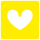 icone coeur jaune